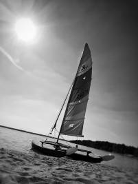 Boot am Partwitzer See